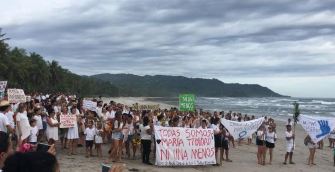 'Ni una menos', el llamado de justicia desde Costa Rica para María Trinidad