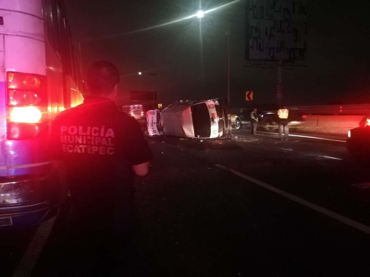 Accidente en la autopista México-Pachuca