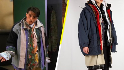 La jocosa escena de Joey se convierte en un costoso abrigo de Balenciaga