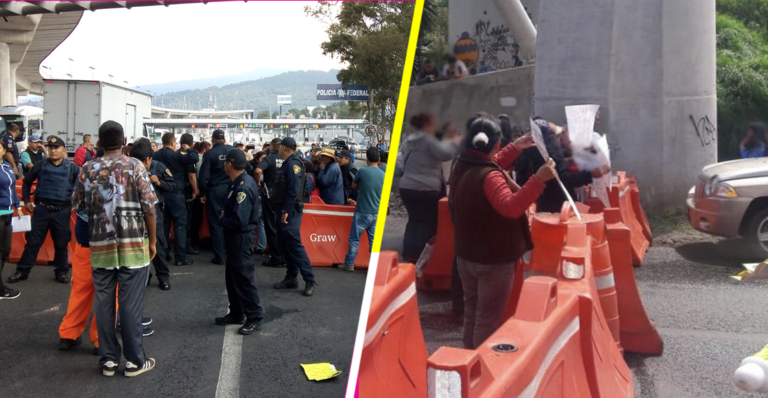 Después de dos horas, la México-Cuernavaca ya fue reabierta