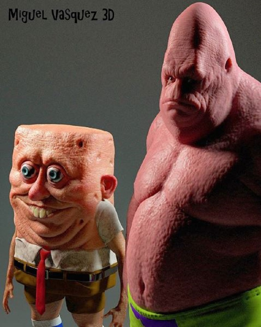 Bob y Patricio realistas