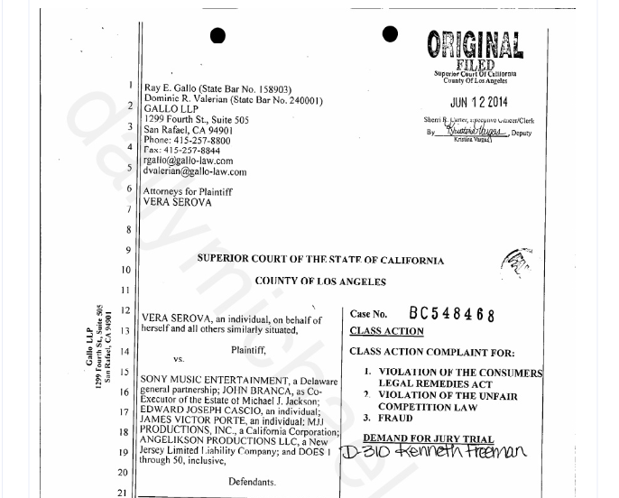 Denuncia contra Sony Music