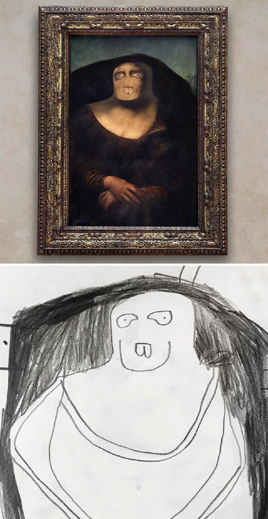 Dibujo de la Mona Lisa