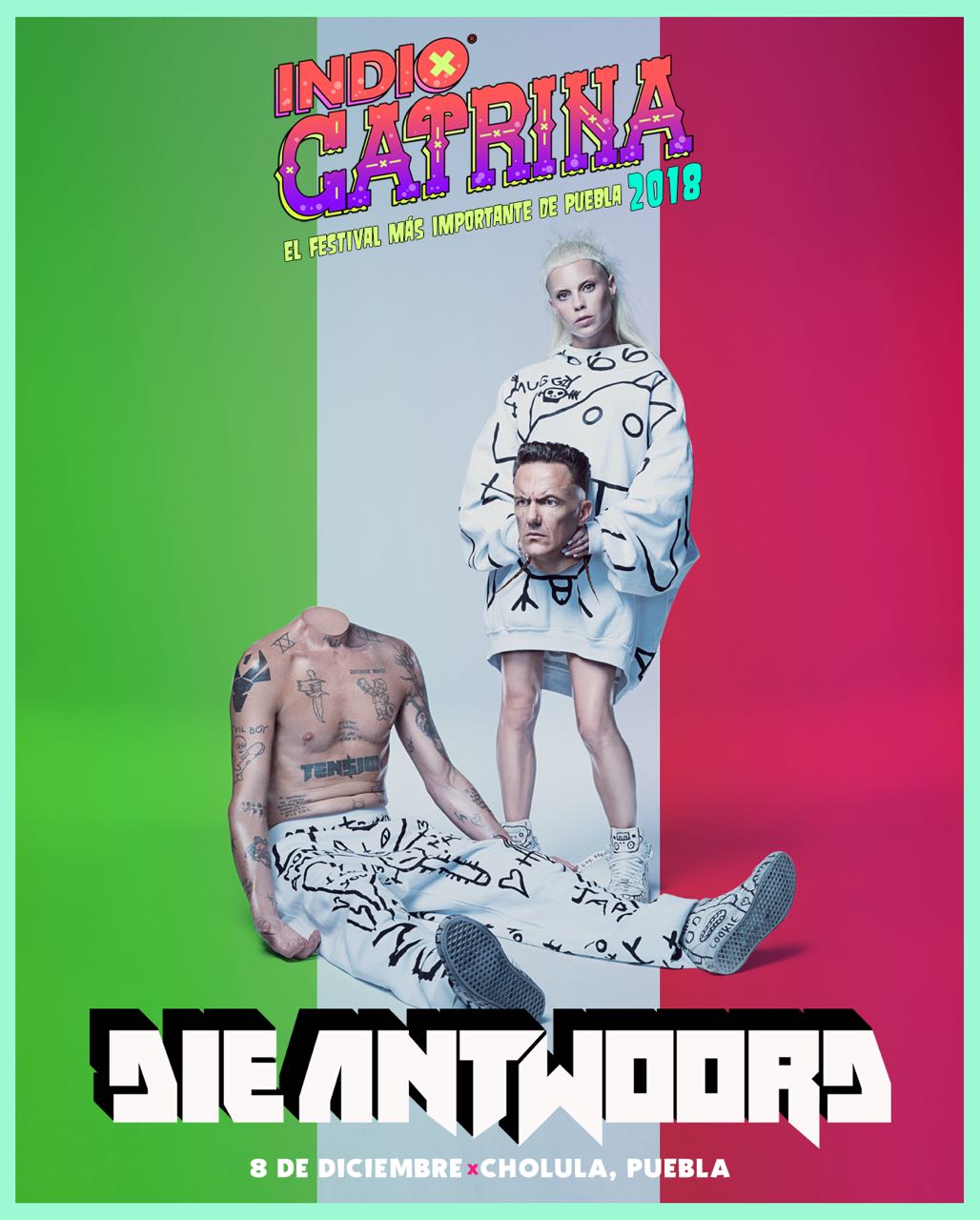 I think you’re freaky and I like you a lot: ¡Die Antwoord en el festival Catrina 2018!