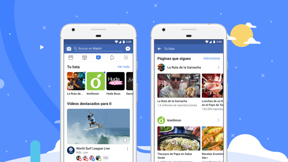 Facebook lanza internacionalmente su plataforma Watch