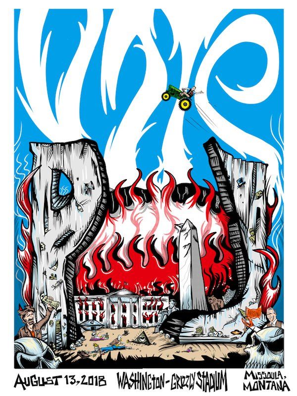Pearl Jam anuncia concierto con un póster en el que "mata" a Donald Trump