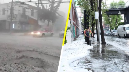 Tremenda granizada cayó en Azcapotzalco y la Miguel Hidalgo, en CDMX