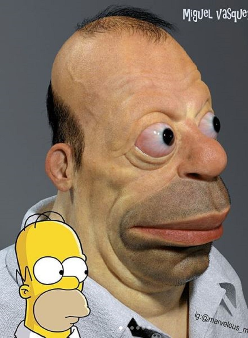 Homero Simpson Realista