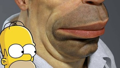 Así se vería Homero Simpson en la vida real