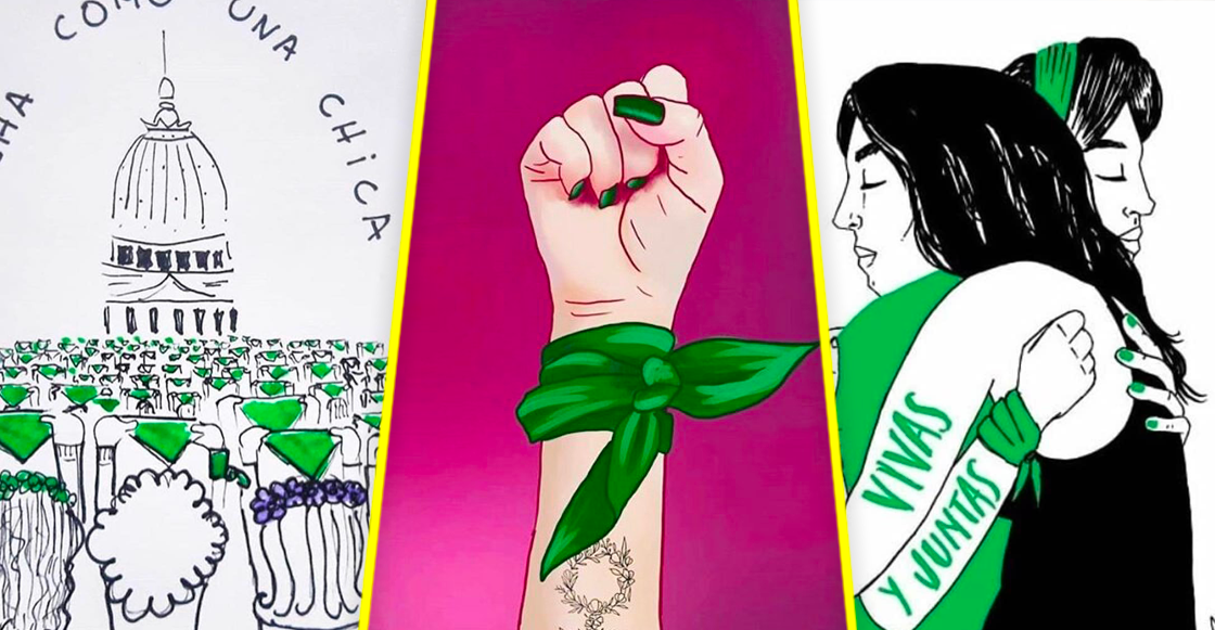 Las mejores ilustraciones de las protestas del aborto en Argentina