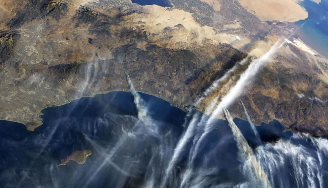 Los incendios de California vistos desde el espacio