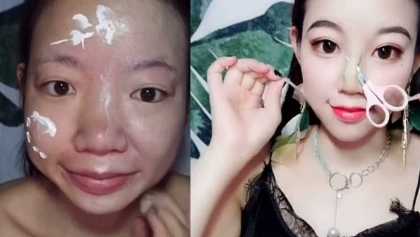 Esta chica lleva la transformación con maquillaje a otro nivel