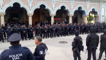 La policía estatal de Puebla tomó el control de la seguridad en Tehuacán