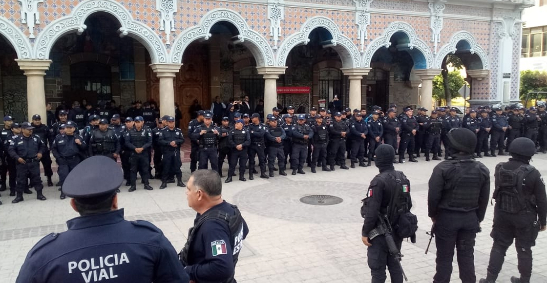 La policía estatal de Puebla tomó el control de la seguridad en Tehuacán
