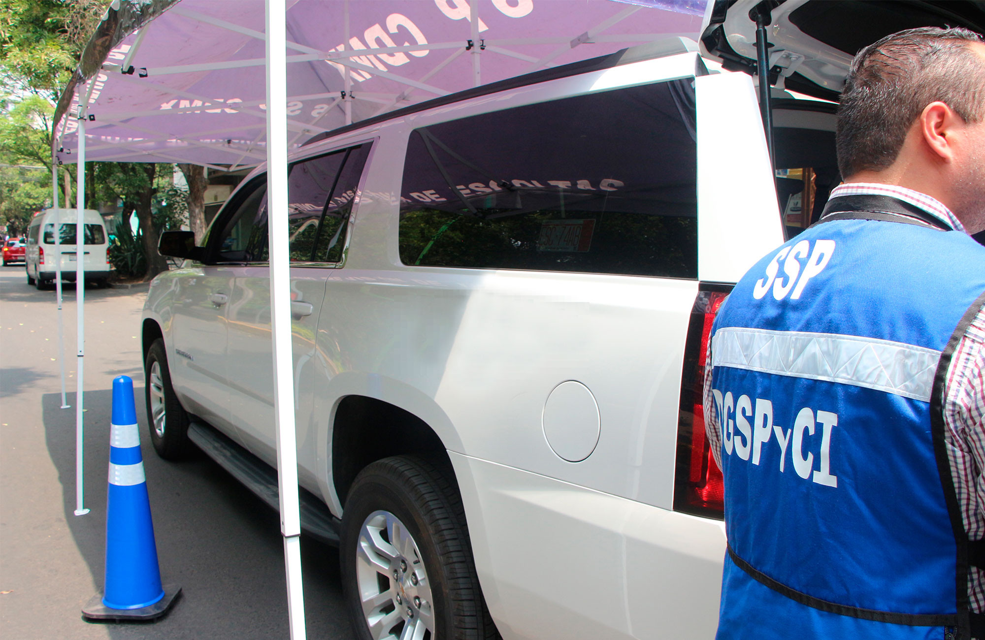 Punto de revisión de la SSP-CDMX