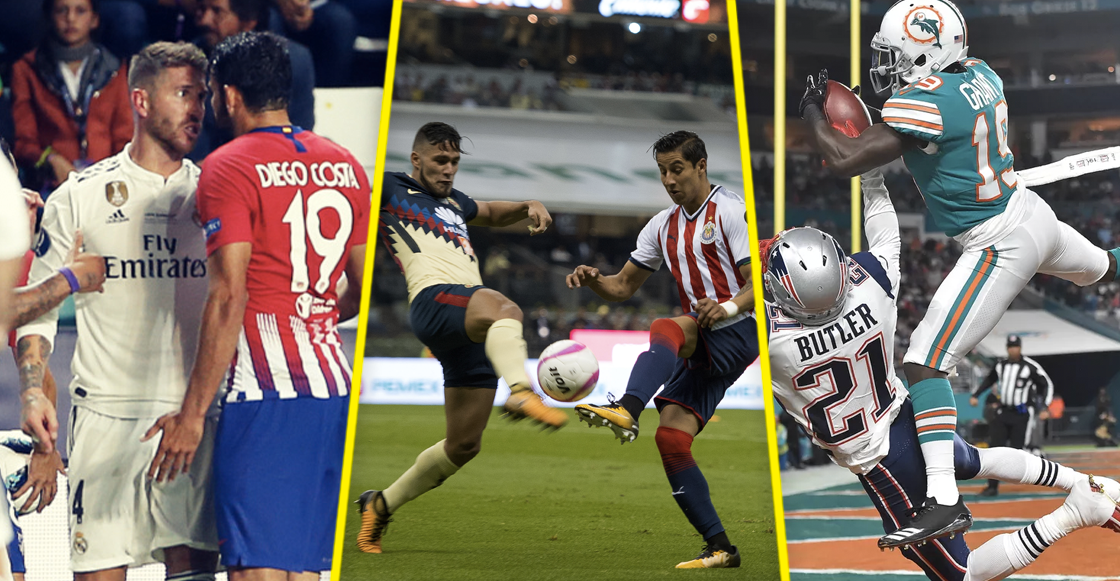 Clásico Nacional, Derbi Español y Dolphins vs Patriots: Lo imperdible