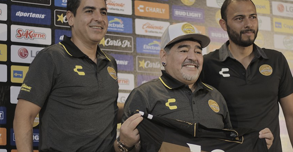 Las mejores imágenes de la presentación de Maradona con Dorados