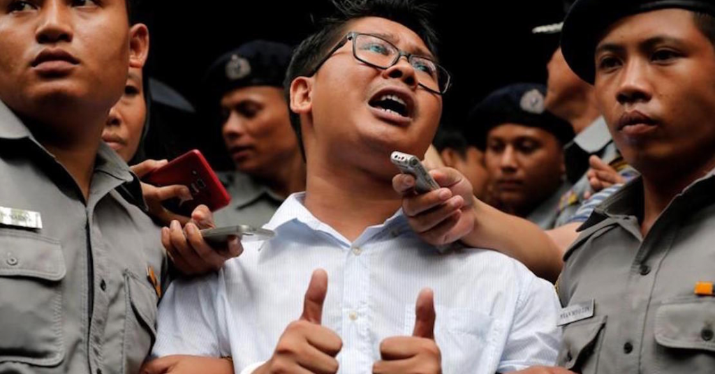 Gobierno de Myanmar condena a 7 años de prisión a periodistas de Reuters
