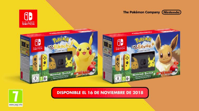 Nintendo Switch primera edición especial Pokémon Pikachu Eeevee