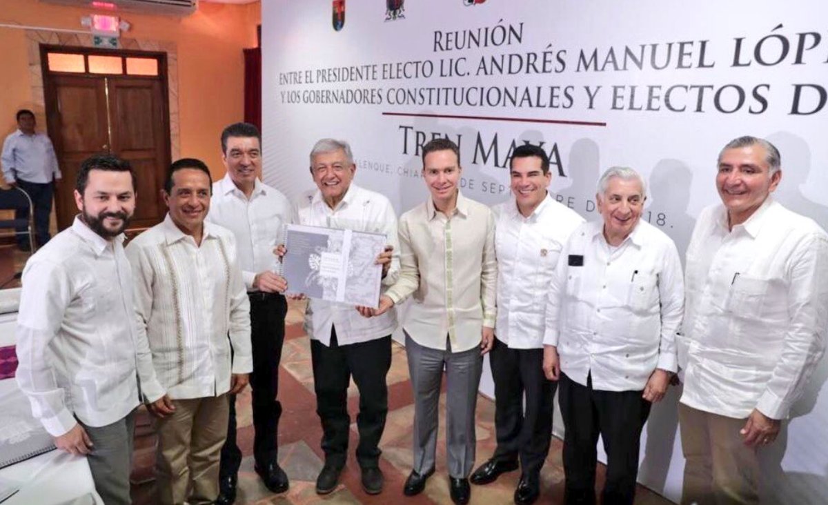 Gobernadores-AMLO, Tren maya