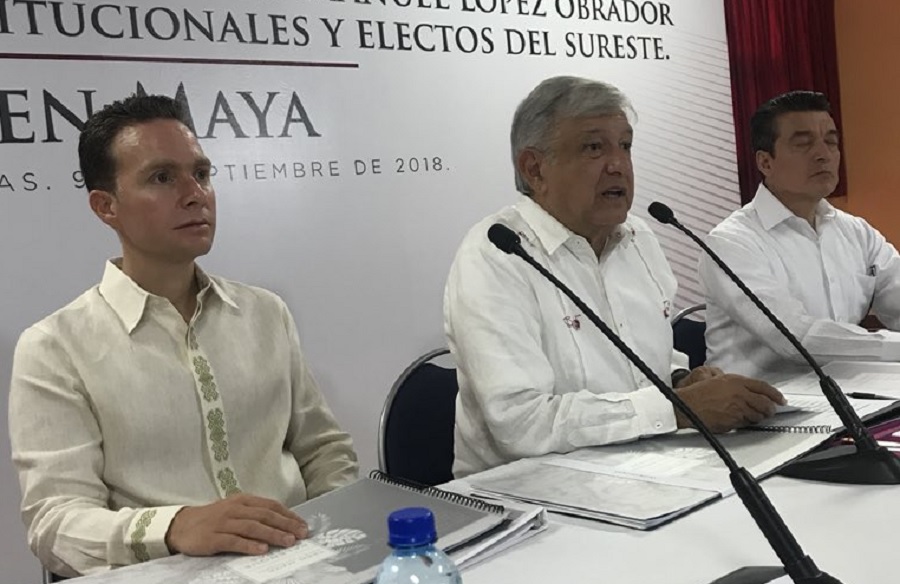 AMLO y Manuel Velasco / Tren Maya