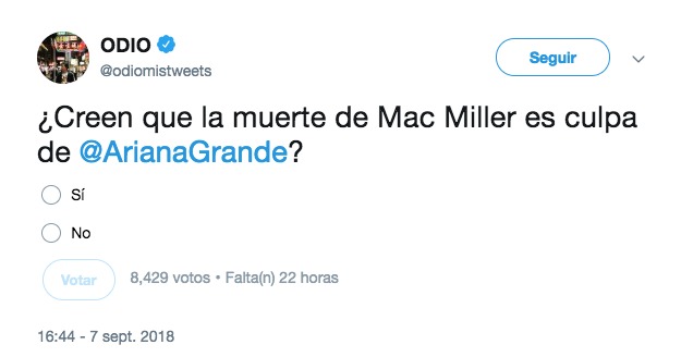 Malditos trolls: Culpan a Ariana Grande por la muerte de Mac Miller