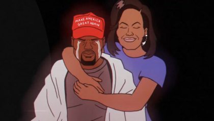 Kanye llorando y Michelle Obama en el nuevo video de Childish Gambino