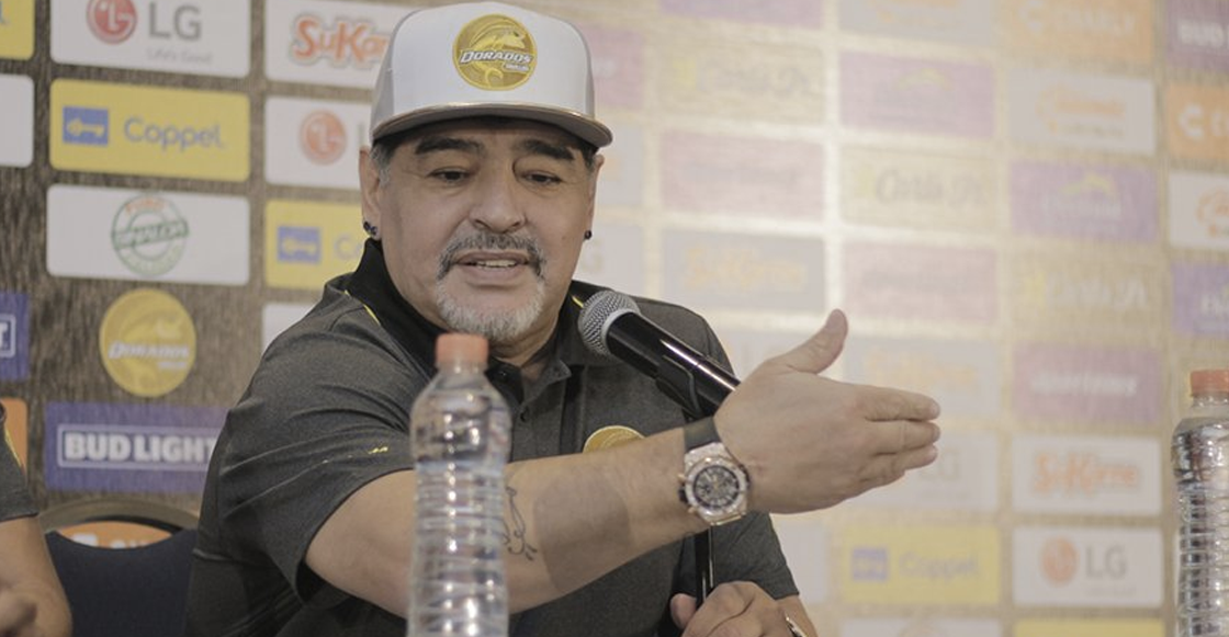 Las mejores imágenes de la presentación de Maradona con Dorados de Sinaloa