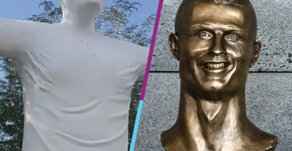 La estatua de Falcao que está más fea que la de Cristiano Ronaldo