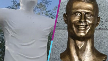 La estatua de Falcao que está más fea que la de Cristiano Ronaldo