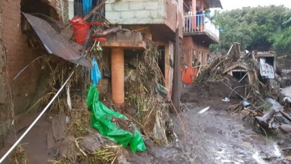 Afectaciones en Michoacán pro las intensas lluvias.