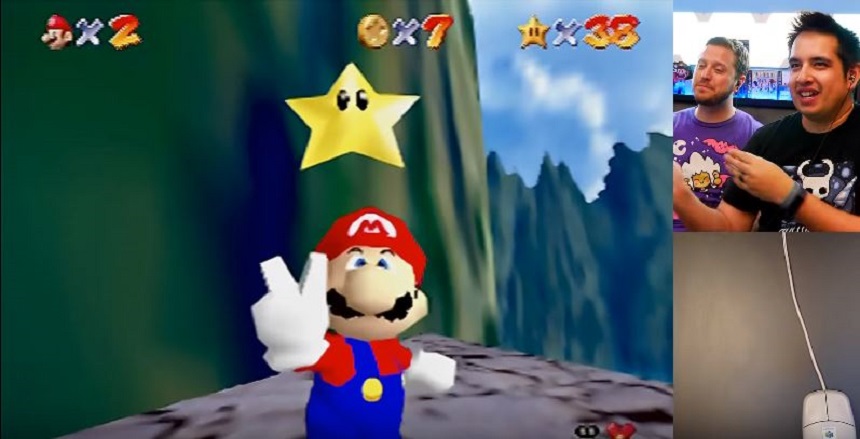 Terminar Mario 64 con el mouse de Nintendo