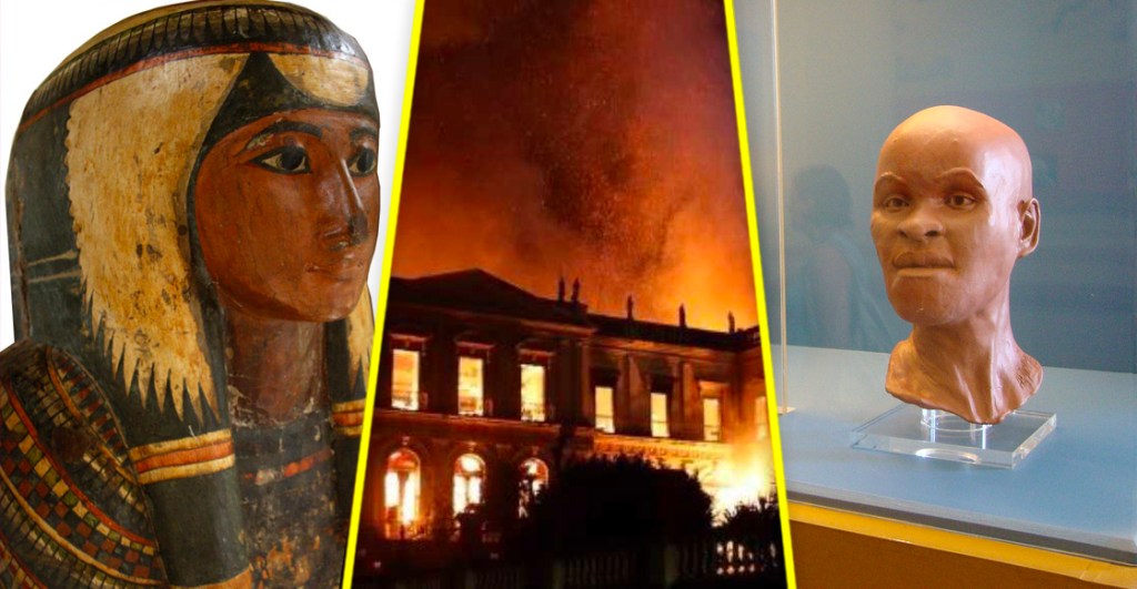 ¿Qué obras o colecciones se perdieron en el incendio del Museo de Brasil?