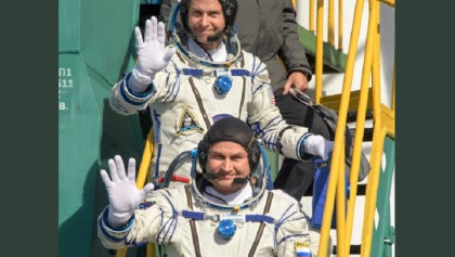 Aleksei Ovchinin y Nick Hague. Tripulación del Soyuz