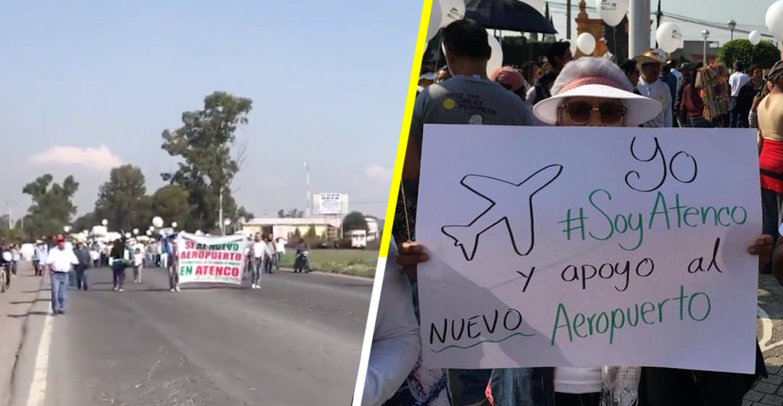 Ver para creer: alcalde de San Salvador Atenco marcha a favor del NAIM en Texcoco
