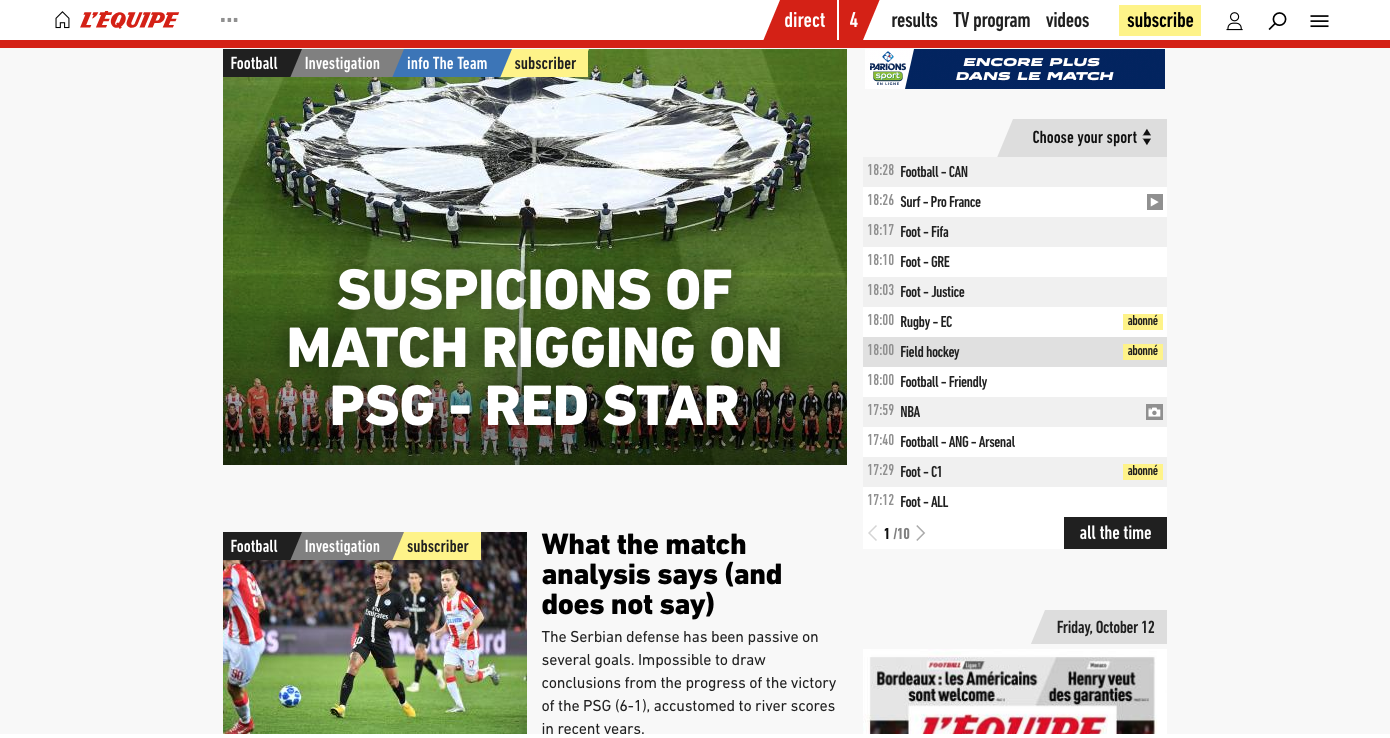¿Qué? Investigan el PSG 6-1 Estrella Roja de Champions League por posible amaño
