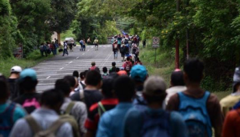 "Hay grupos delictivos infiltrados en la caravana migrante": Navarrete Prida