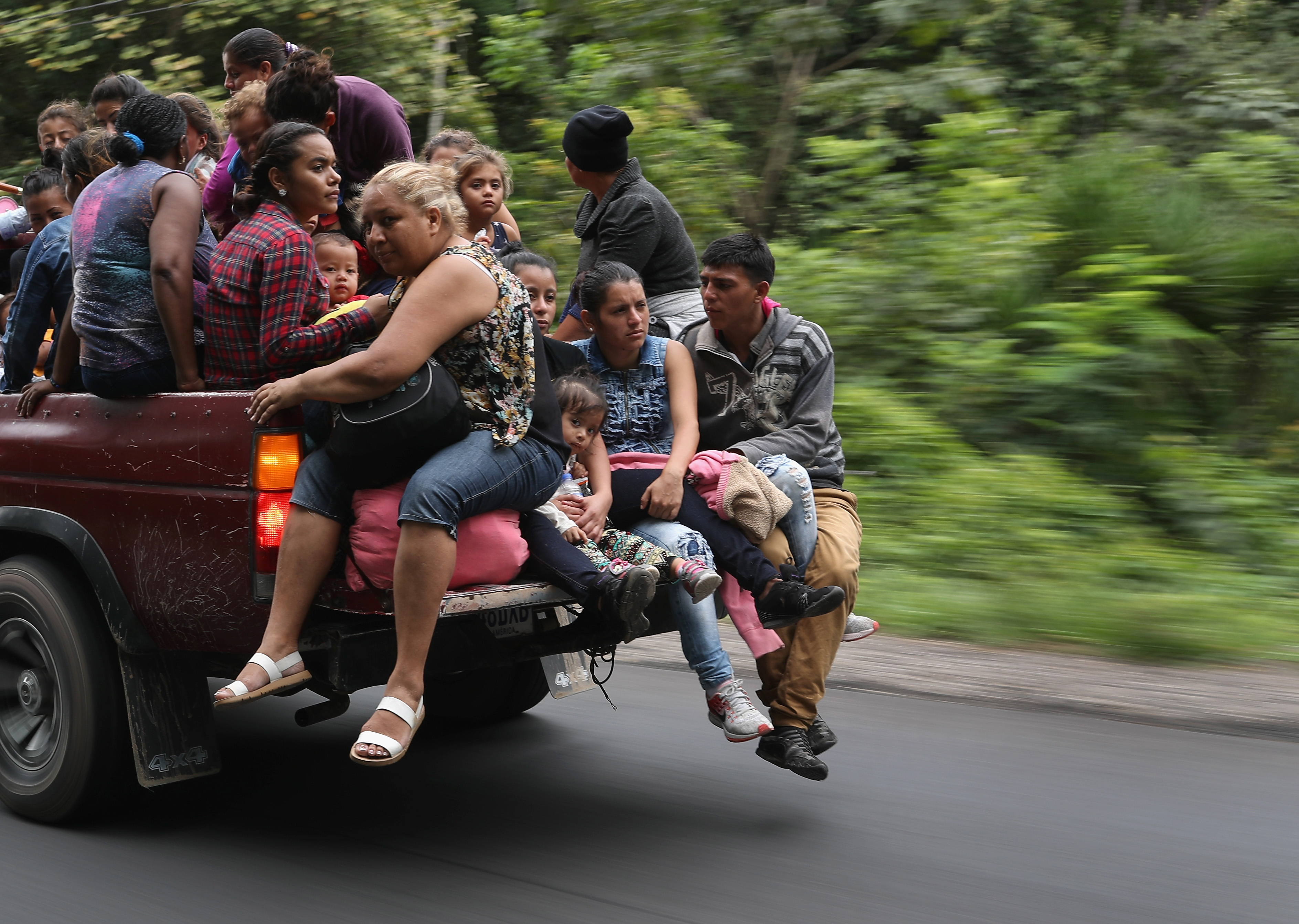 En imágenes: la caravana migrante que busca llegar a Estados Unidos 