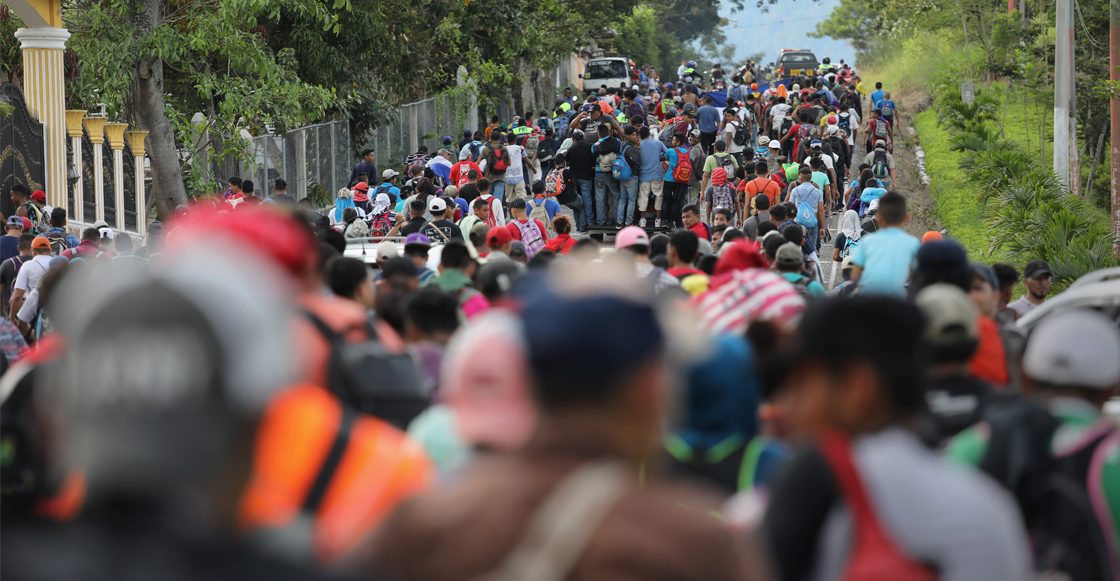 En imágenes: la caravana migrante que busca llegar a Estados Unidos