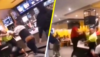 Clientes de un McDonald's se pelean al más puro estilo de la WWE