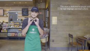 ¡Hurra! Abren en Estados Unidos el primer Starbucks para gente sorda