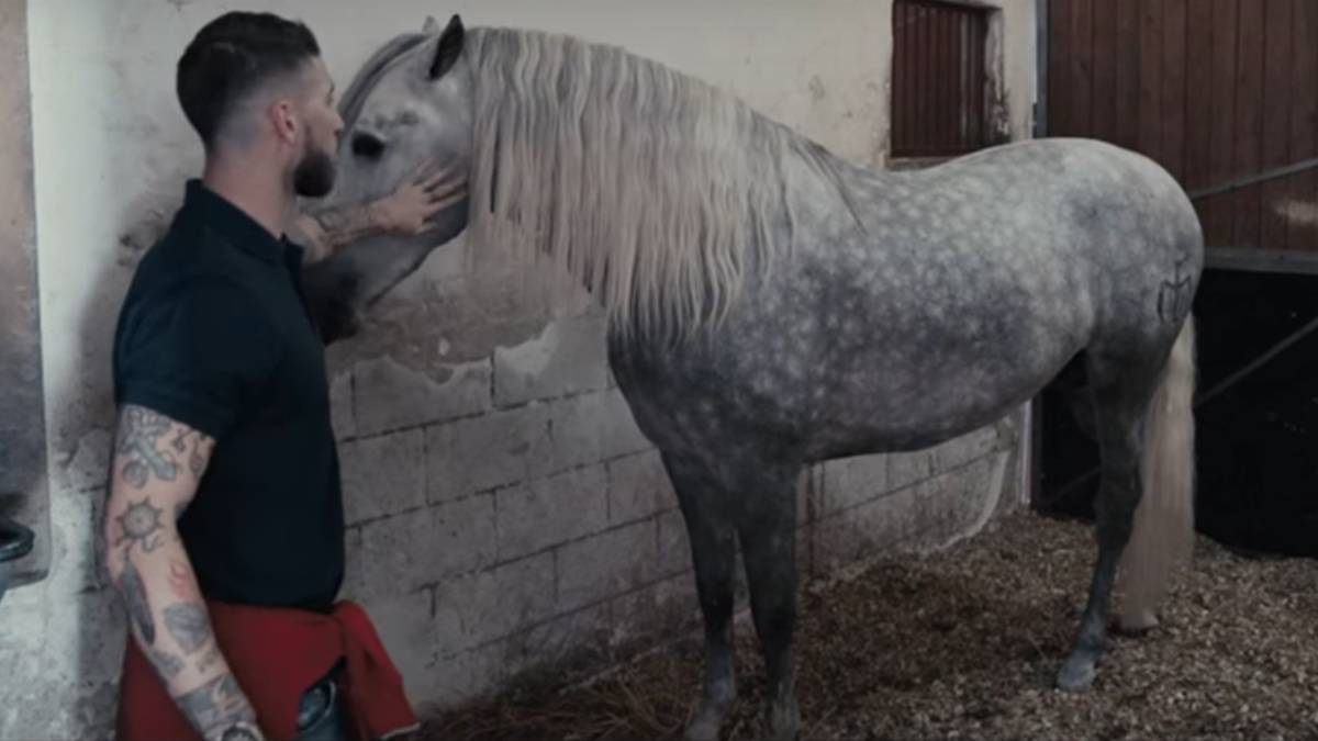 ¡Así festejó Sergio Ramos al ver a su caballo ‘Yucatán’ Campeón del Mundo!