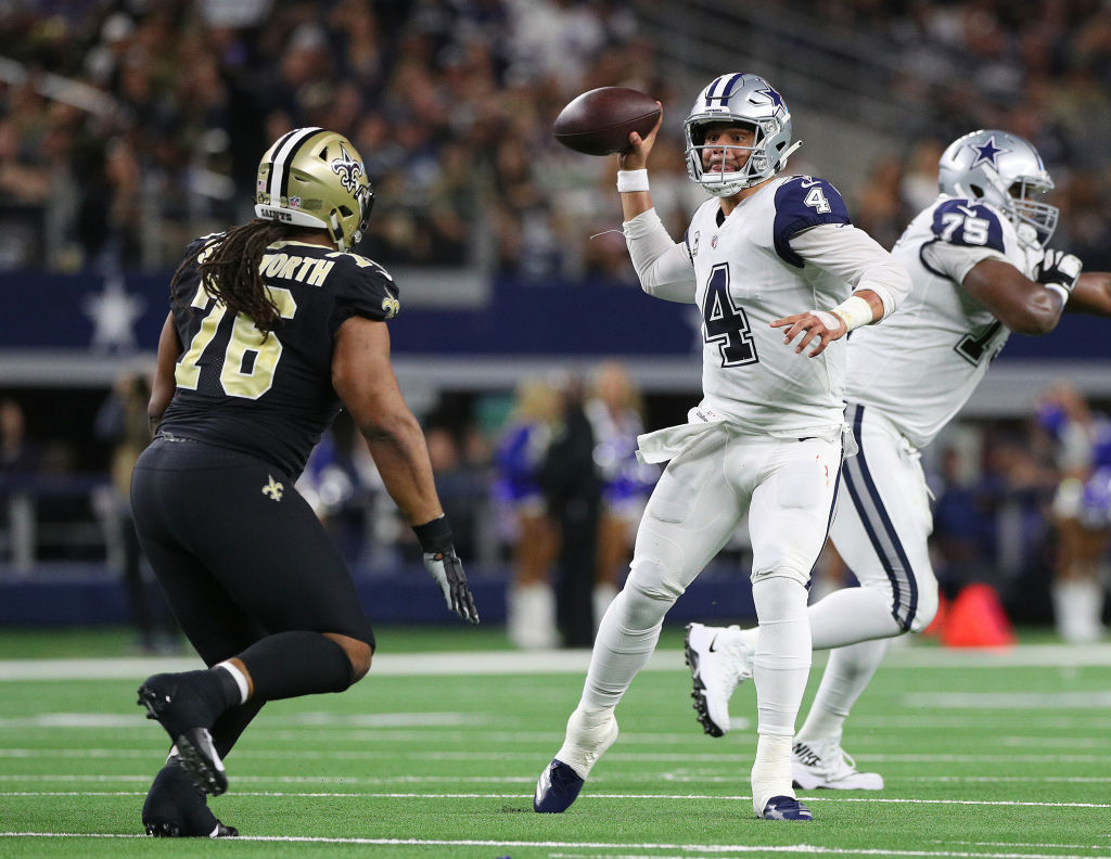 ¡4 y contando! Los Cowboys frenaron a Drew Brees y los Saints