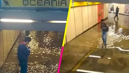 Una mañana difícil: fuga en la estación Oceanía inunda entrada del Metro