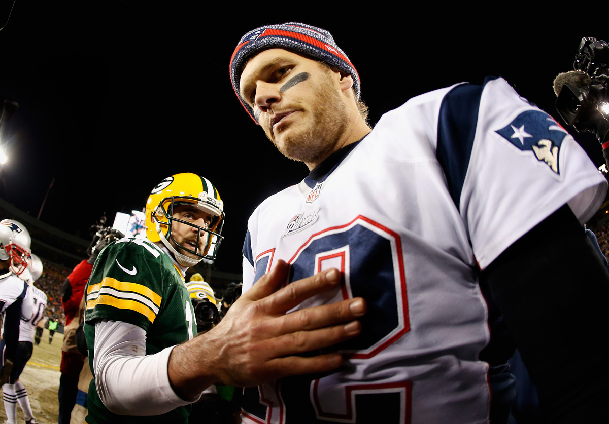 Tom Brady contra Aaron Rodgers