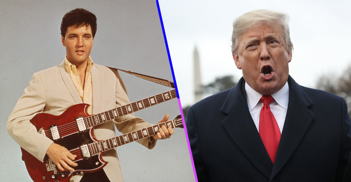 Díganle 'El Pipiripau': Donald Trump dice que se parece a Elvis Presley