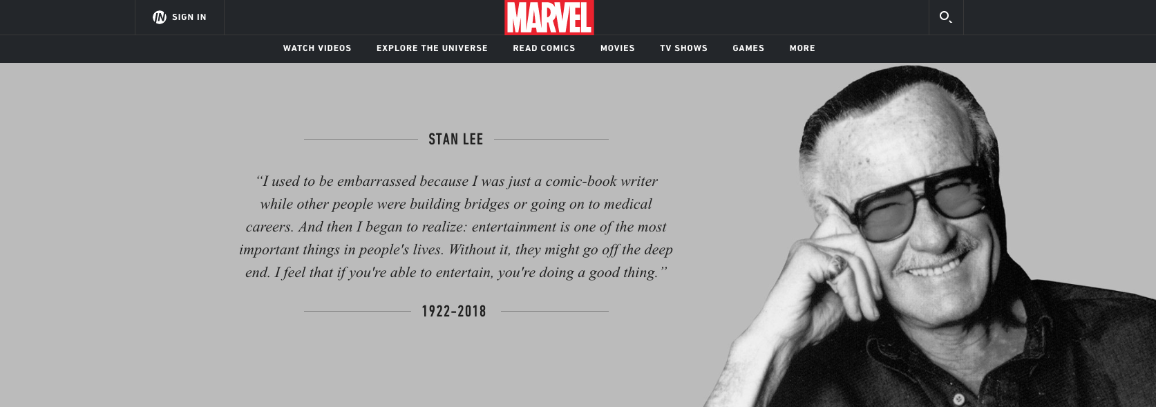 “Fue tan extraordinario como los personajes que creó”: Marvel y Disney se despiden de Stan Lee