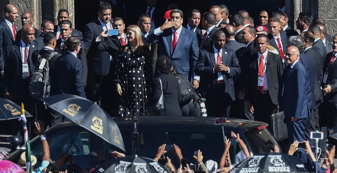 Antes de irse, Maduro tacha a la derecha mexicana de 'Malinche'