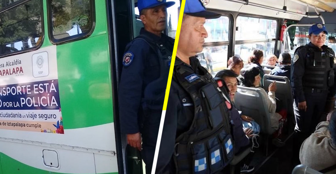 ¡Súbale, hay lugar! Policías viajarán en microbuses para impedir asaltos en Iztapalapa