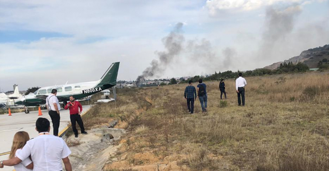 Se reporta caída de una aeronave en Atizapán, en el Estado de México